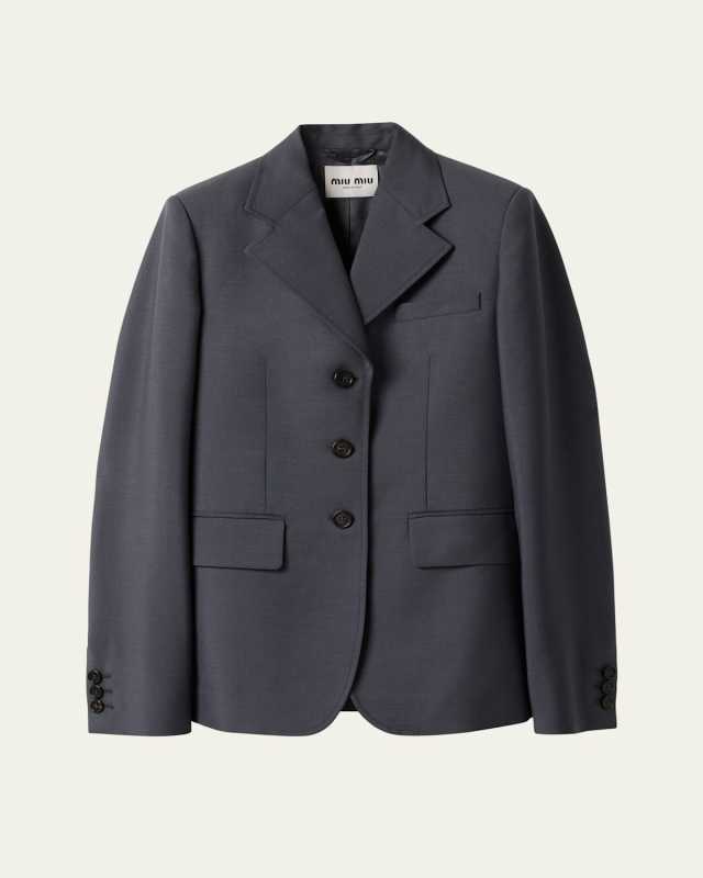 Single-Breasted Blazer Jacket